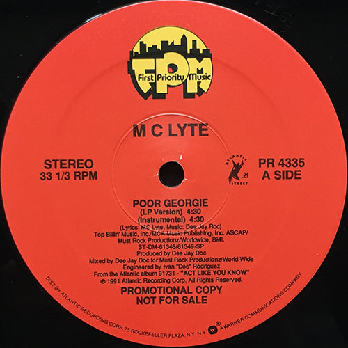 MC LYTE // POOR GEORGIE (3VER) / SEARCH FOR THE LYTE (2VER)