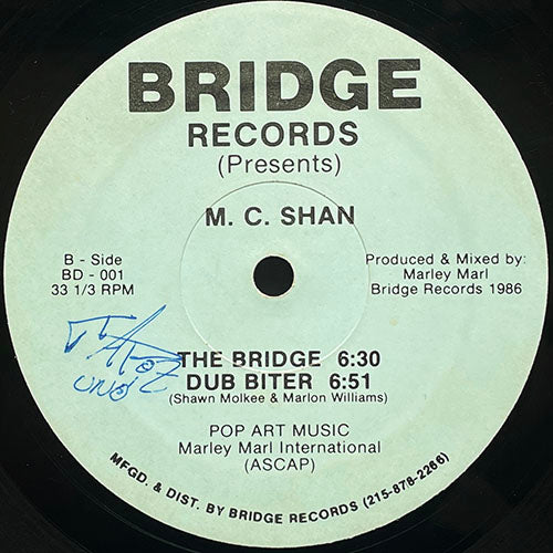 M.C. SHAN // THE BRIDGE / DUB BITER / BEAT BITER (2VER)