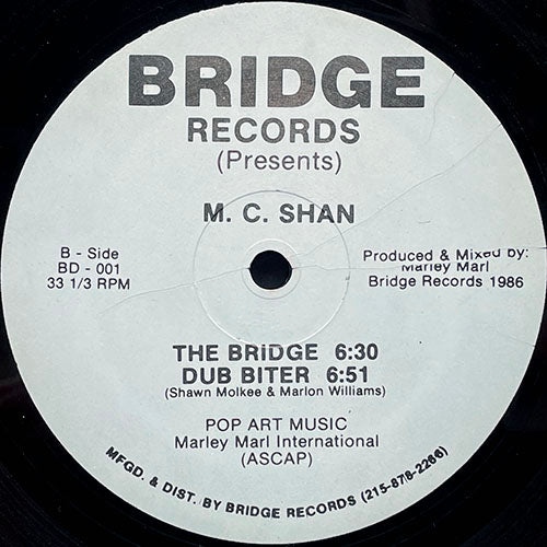 M.C. SHAN // THE BRIDGE / DUB BITER / BEAT BITER (2VER)