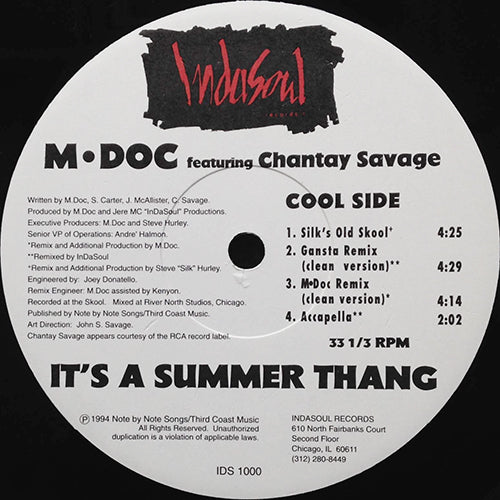 M DOC feat. CHANTAY SAVAGE // IT'S A SUMMER THANG (8VER)