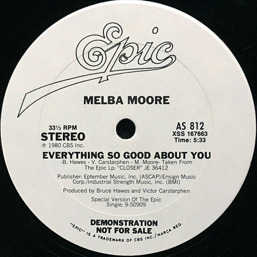 MELBA MOORE // EVERYTHING SO GOOD ABOUT YOU (5:33)