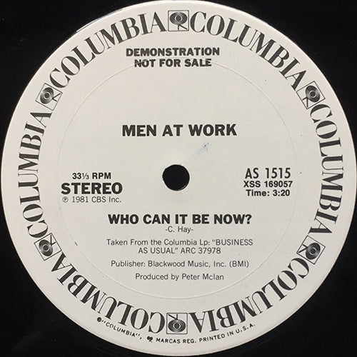 MEN AT WORK // WHO CAN IT BE NOW? (3:20)