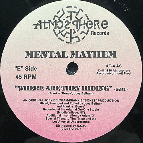 MENTAL MAYHEIM // WHERE ARE THEY HIDING (5:31) / JOEY'S RIOT (5:35)