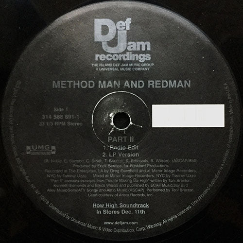 METHOD MAN & REDMAN // PART II (4VER)