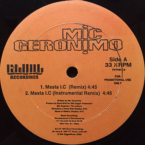 MIC GERONIMO // MASTA I.C (REMIX) (3VER) / SHIT'S REAL (REMIX)