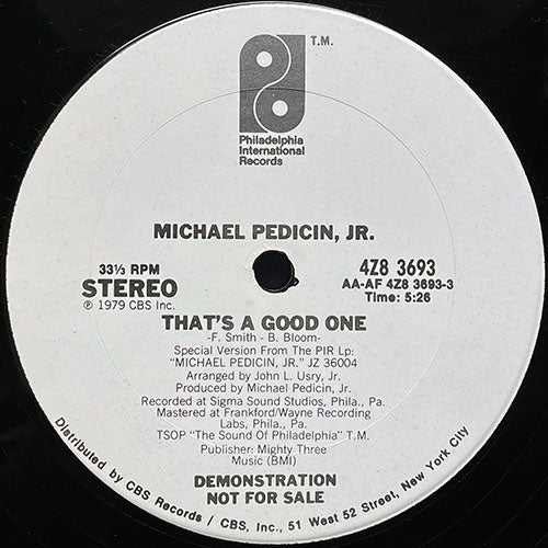 MICHAEL PEDICIN, JR. // THAT'S A GOOD ONE (5:26)
