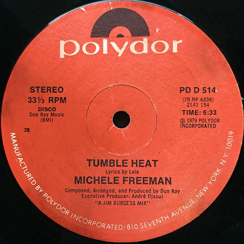 MICHELE FREEMAN // TUMBLE HEAT (6:33) / FIND THE FIRE (5:37)