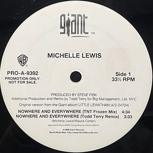 MICHELLE LEWIS // NOWHERE AND EVERYWHERE (TODD TERRY REMIX & LP VERSION) (4VER)