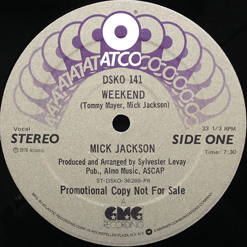 MICK JACKSON // WEEKEND (7:30) / INST (6:55)