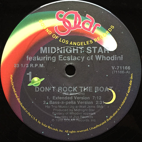 MIDNIGHT STAR feat. ECSTACY OF WHODINI // DON'T ROCK THE BOAT (4VER)