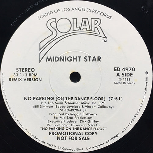 MIDNIGHT STAR // NO PARKING (ON THE DANCE FLOOR) (REMIX VERSION) (7:51)