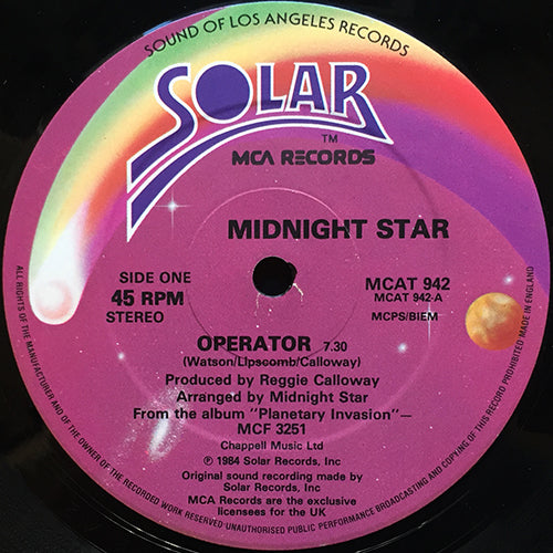 MIDNIGHT STAR // OPERATOR (7:30) / PLAYMATES (5:28)