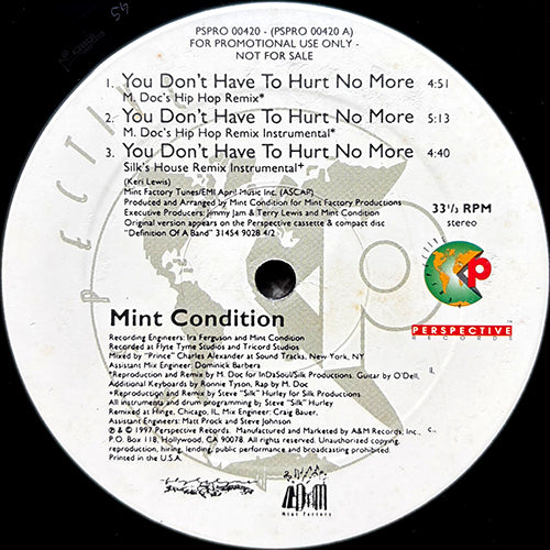 MINT CONDITION // YOU DON'T HAVE TO HURT NO MORE (5VER)