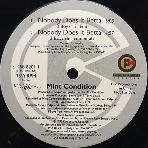 MINT CONDITION // NOBODY DOES IT BETTA (5VER)