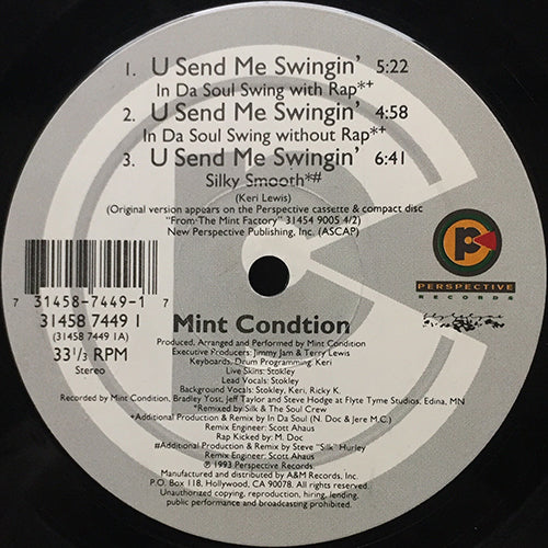 MINT CONDITION // U SEND ME SWINGIN (6VER)