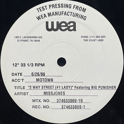 MISS JONES // 2 WAY STREET (#1 LADY) (REMIX) (6VER)