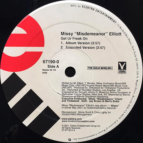 MISSY "MISDEMEANOR" ELLIOTT // GET UR FREAK ON (5VER)