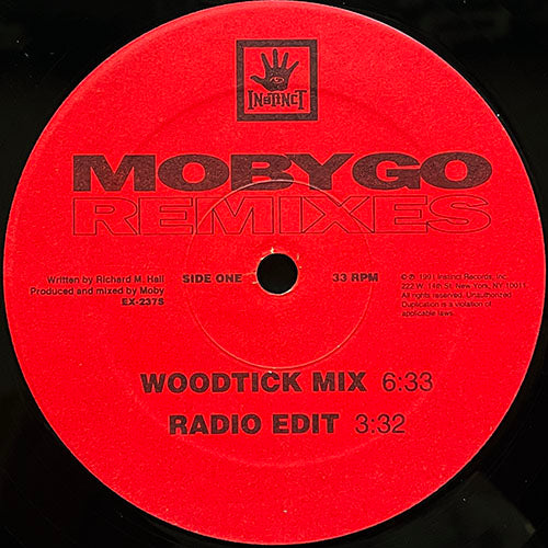 MOBY // GO (REMIXES) inc. (WOODTICK MIX) / (RADIO EDIT) / (RAINFOREST MIX) / (SUBLIMINAL MIX)