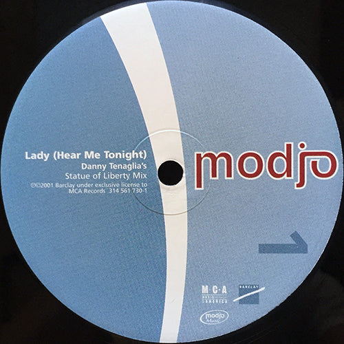 MODJO // LADY (HEAR ME TONIGHT) (DANNY TENAGLIA & HARRY "CHOO-CHOO" ROMERO REMIX) (2VER)