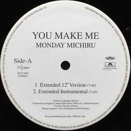 MONDAY MICHIRU // YOU MAKE ME (4VER)