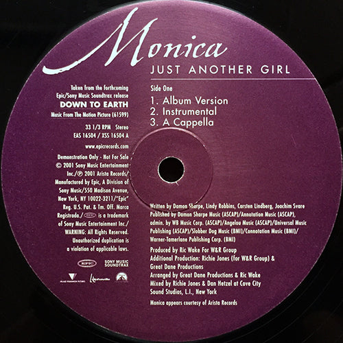 MONICA // JUST ANOTHER GIRL (3VER)