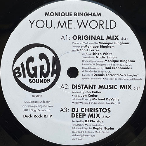 MONIQUE BINGHAM // YOU.ME.WORLD (5VER)