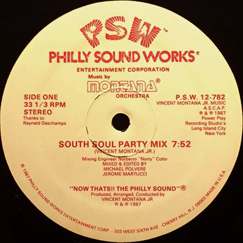 MONTANA ORCHESTRA // SOUTH SOUL PARTY MIX (7:52) / THE RHODES MIX (3:41) / SOUTH SOUL SCAT (3:11) / SAL SOLD MY BEATS (2:01)