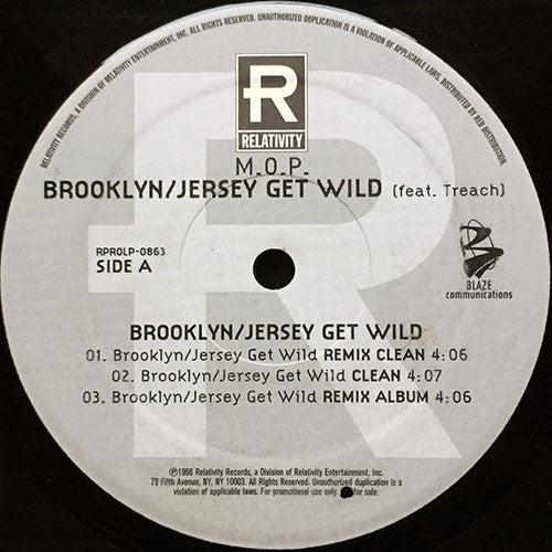 M.O.P. feat. TREACH // BROOKLYN/JERSEY GET WILD (4VER) / BREAKIN' THE RULES (2VER)