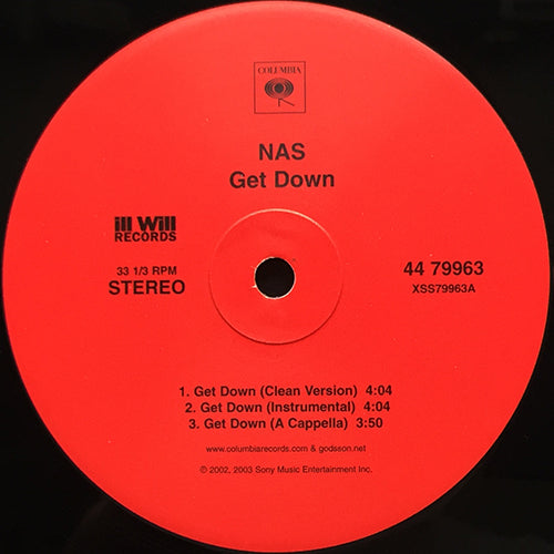 NAS // GET DOWN (4VER) / LAST REAL NIGGA ALIVE (2VER)