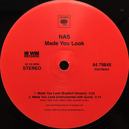 NAS // MADE YOU LOOK (2VER) / THE CROSS (2VER)