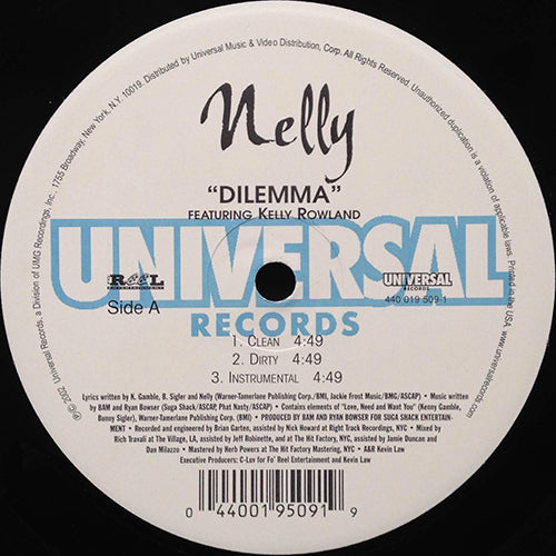 NELLY feat. KELLY ROWLAND // DILEMMA (3VER) / AIR FORCE ONES (3VER)