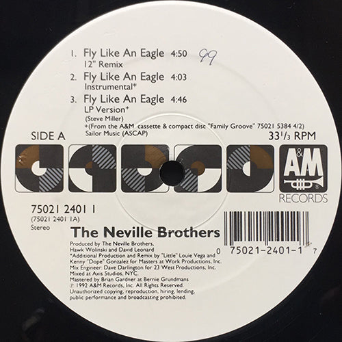 NEVILLE BROTHERS // FLY LIKE AN EAGLE (6VER)