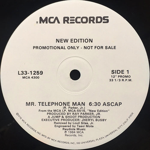 NEW EDITION // MR. TELEPHONE MAN (6:30) / INST (5:40)