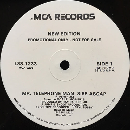 NEW EDITION // MR. TELEPHONE MAN (3:58) / COOL IT NOW (6:00)