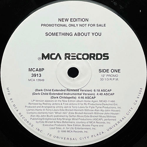 NEW EDITION // SOMETHING ABOUT YOU (DARK CHILD REMIX & ORIGINAL) (5VER) / ONE MORE DAY