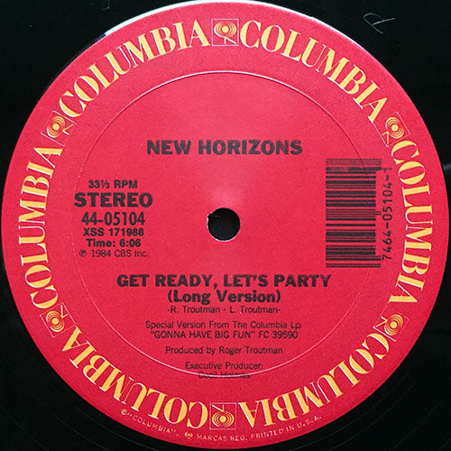 NEW HORIZONS // GET READY, LET'S PARTY (LONG VERSION) (6:06) / (45 VERSION) (4:18)