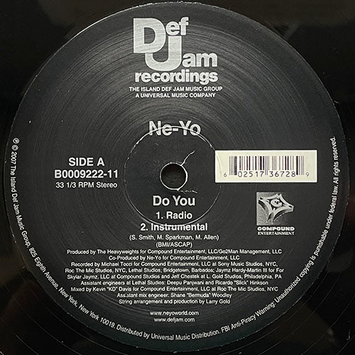 NE-YO // DO YOU (2VER) / AIN'T THINKING ABOUT YOU (2VER)