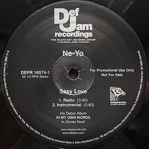NE-YO // SEXY LOVE (RADIO) / (INSTRUMENTAL)
