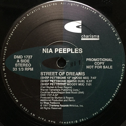 NIA PEEPLES // STREET OF DREAMS (5VER)