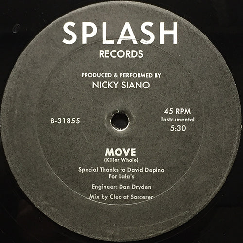 NICKY SIANO // TIGER STRIPES (5:49) / MOVE (5:30)