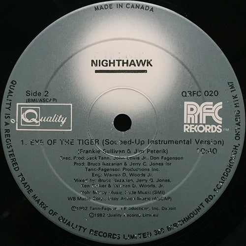 NIGHTHAWK // EYE OF THE TIGER (5:25/3:37) / (SOUPED-UP INSTRUMENTAL VERSION) (10:40)