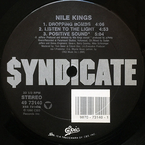 NILE KINGS // DROPPING BOMBS (2VER) / LISTEN TO THE LIGHT (2VER) / POSITIVE SOUND (2VER)
