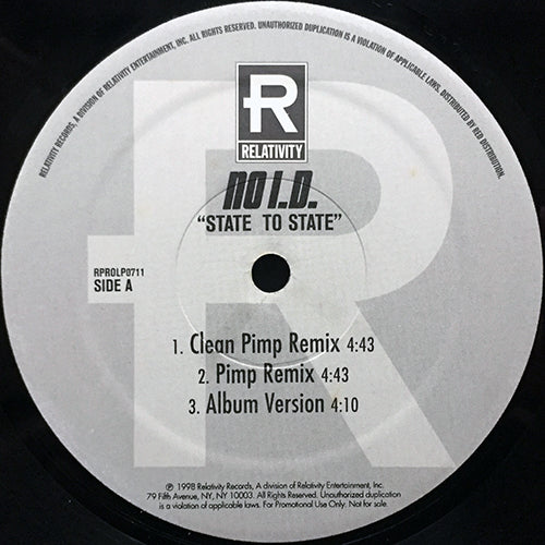NO I.D. feat. COMMON and DUG INFINITE // STATE TO STATE (6VER)