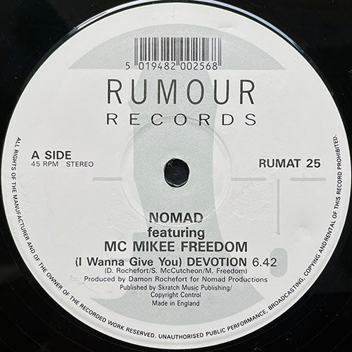 NOMAD // (I WANNA GIVE YOU) DEVOTION (6:42) / (INSTRUMENTAL) (6:42) / SANG-FROID