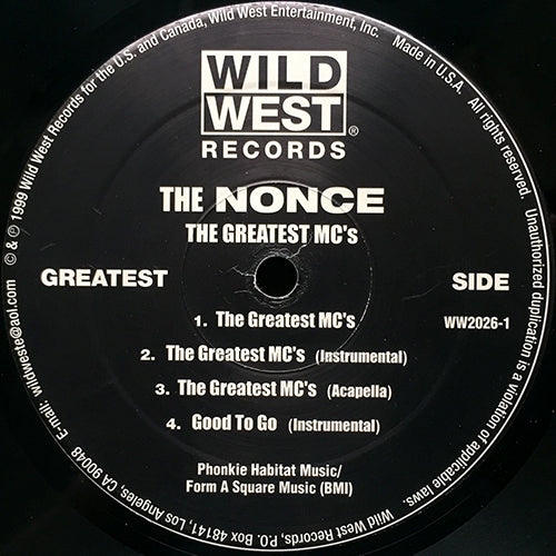 NONCE // TURN IT OUT (3VER) / GOOD TO GO (2VER) / THE GREATEST MC'S (3VER)