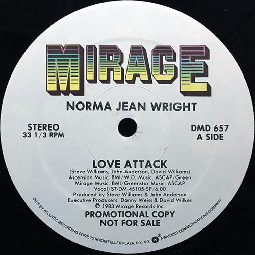 NORMA JEAN WRIGHT // LOVE ATTACK (6:00) / (INSTRUMENTAL) (4:00) / (ACAPELLA) (3:19)