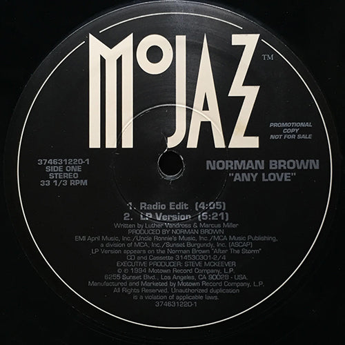 NORMAN BROWN // ANY LOVE (4:05/5:21)