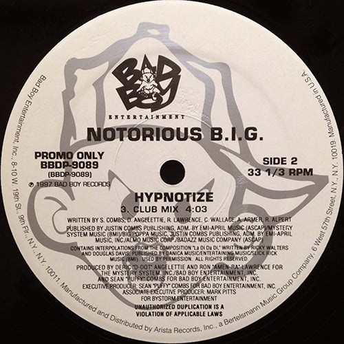 NOTORIOUS B.I.G. // HYPNOTIZE (3VER)