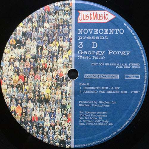 NOVECENTO present 3D // GEORGY PORGY (4VER)