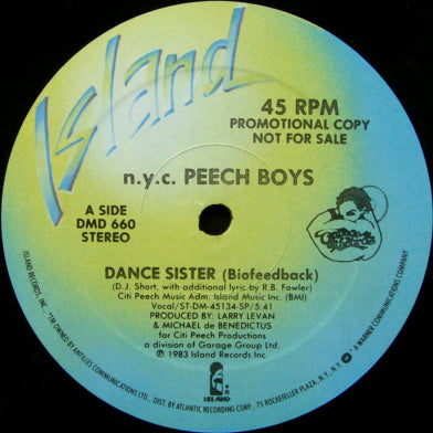 N.Y.C. PEECH BOYS // DANCE SISTER (BIOFEEDBACK) (4VER)